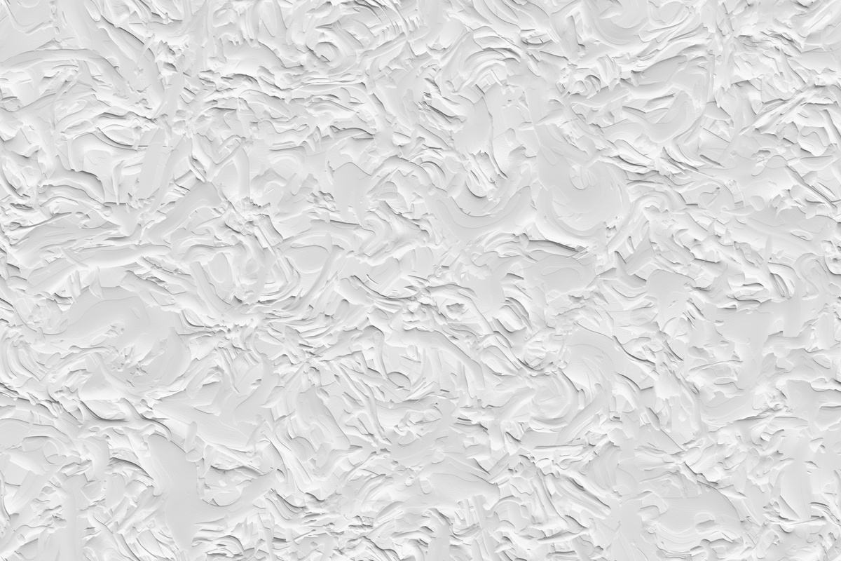 White background of decorative plaster